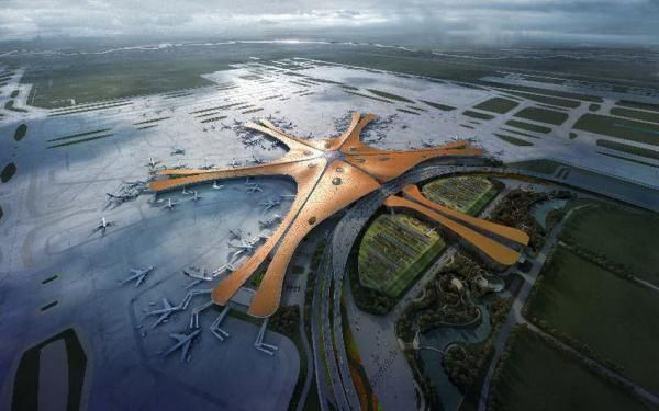 北京新機場綜合交通中心工程主體結(jié)構(gòu)封頂 北京新機場綜合交通中心工程主體結(jié)構(gòu)封頂